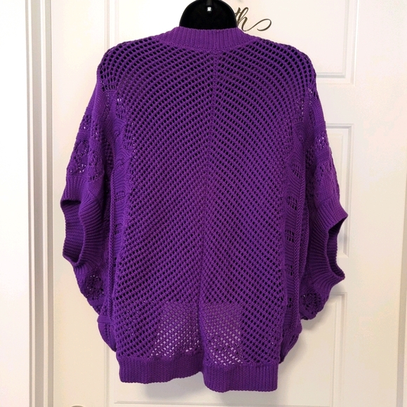 Bright purple shrug from Peter Nygard. - Picture 2 of 4